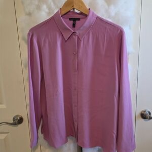 Eileen Fisher Pink Textured Silk Top